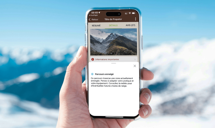 Randonnée : Visorando aide à anticiper la neige en montagne